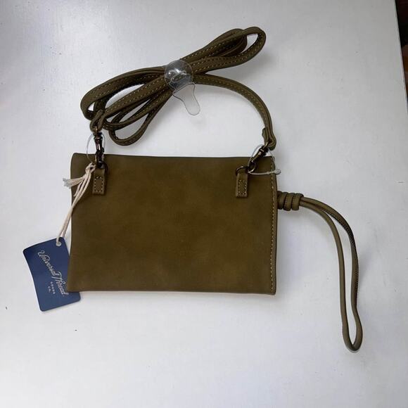 New | Universal Threads Green Faux Suede Crossbody Bag - Picture 5 of 5